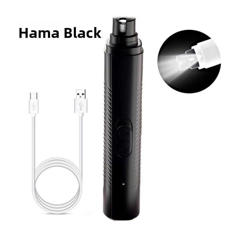 Clawm LED nail grinder in Black