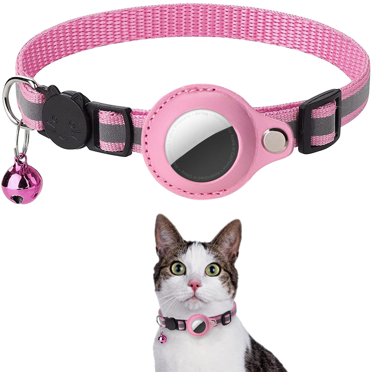 Porchlight breakaway cat collar in Pink
