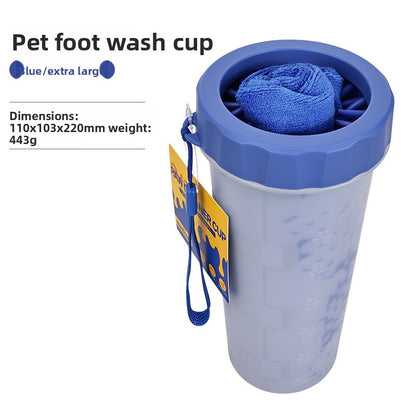 Doorwag paw cleaner cup, size XL, standard cup (no lid), Blue