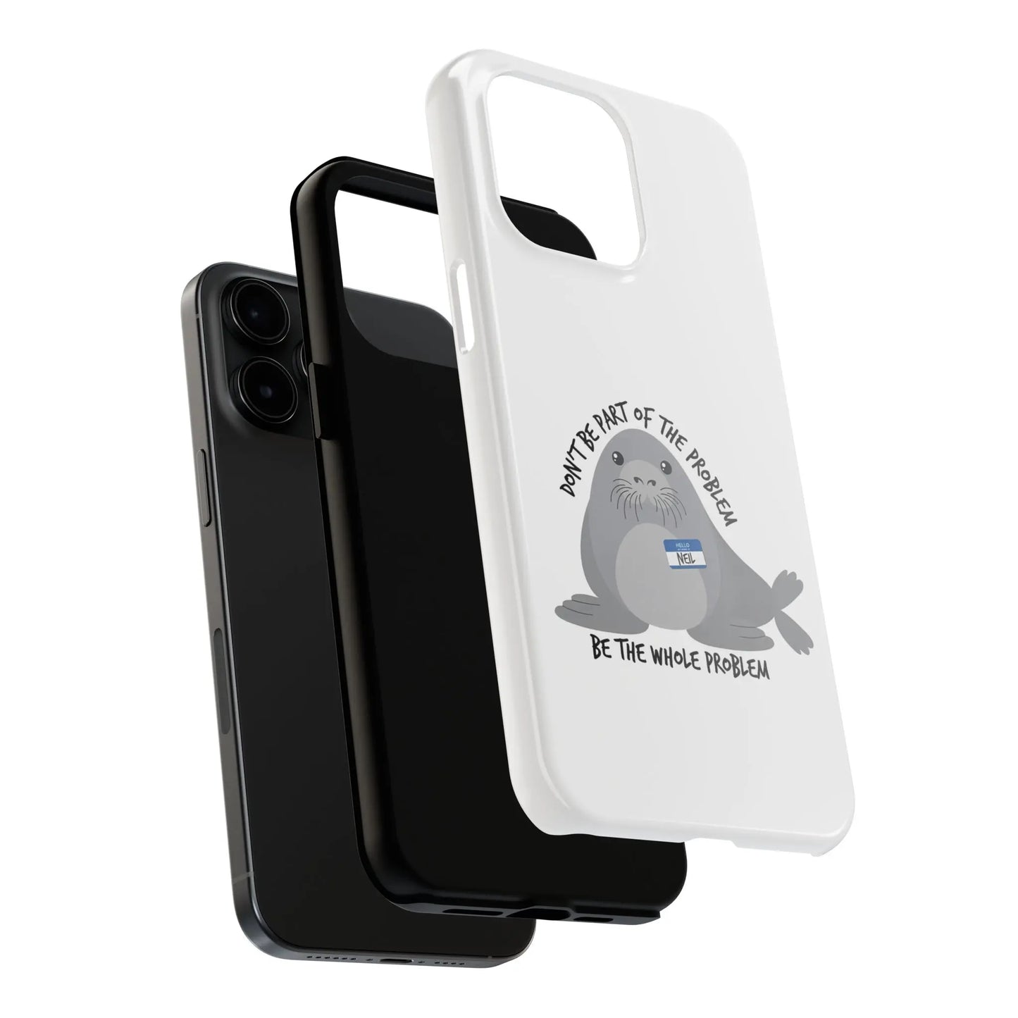 Neil the Seal Phone Case, Seal Phone Case, Cute Phone Case
