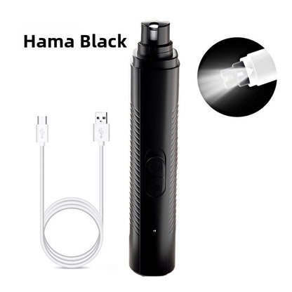Clawm LED nail grinder in Black