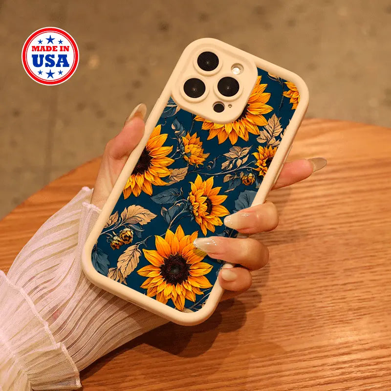 Sunflower Song,Trendy Aesthetic Case, Iphone, Creative Design Phone Case, Luxury Phone Case, Phone Case Durable Protection, Sleek Iphone Case