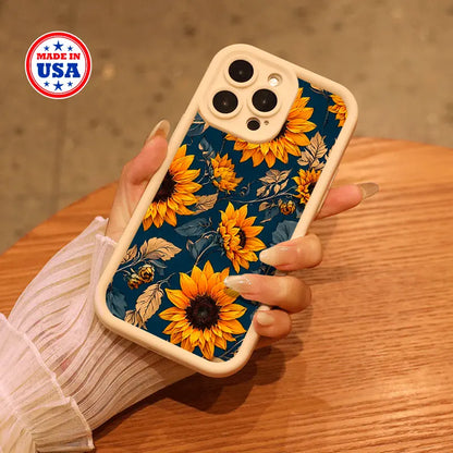 Sunflower Song,Trendy Aesthetic Case, Iphone, Creative Design Phone Case, Luxury Phone Case, Phone Case Durable Protection, Sleek Iphone Case