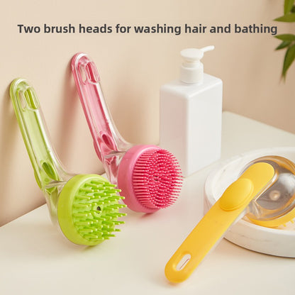 Sudwag shampoo dispensing bath brush for dogs