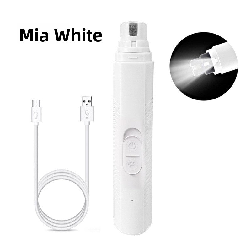 Clawm LED nail grinder in White