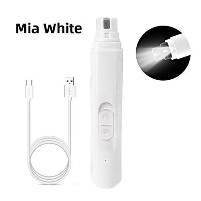 Clawm LED nail grinder in White