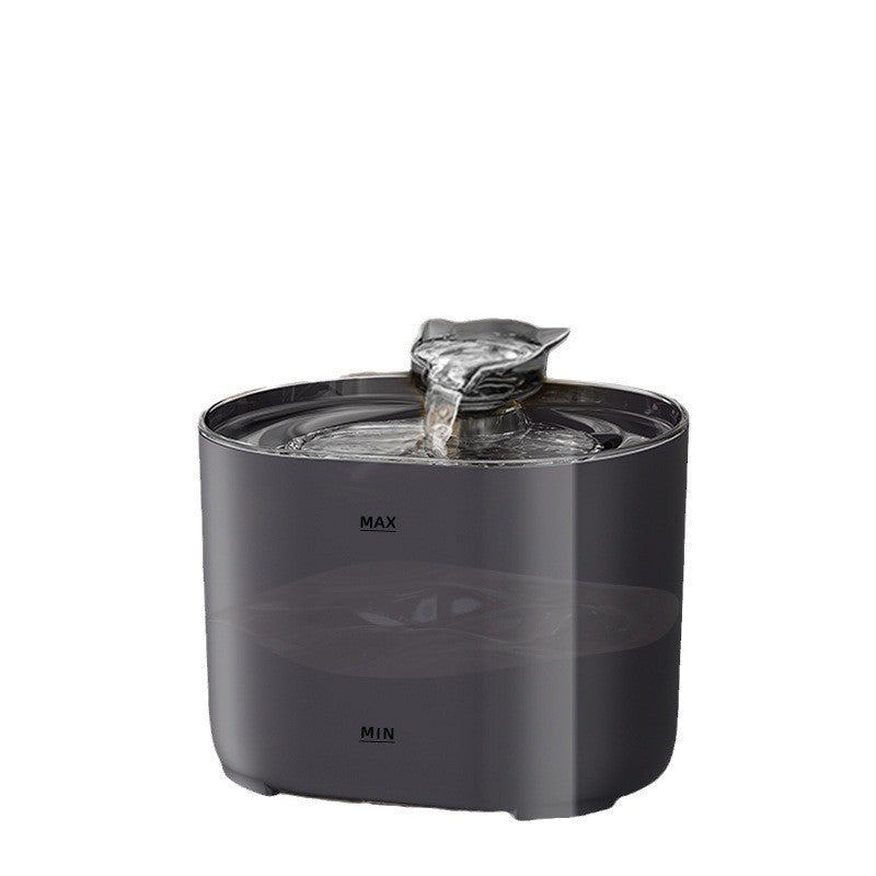 Purl cat-ear water fountain in Black