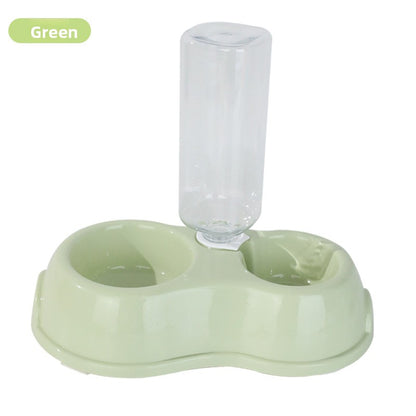 Dinette food and water bowl set in Green