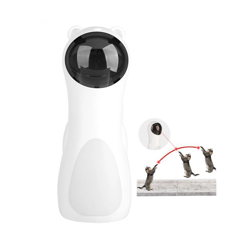 Little Hunter automatic cat laser toy in White