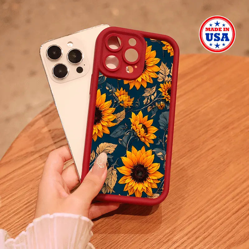 Sunflower Song,Trendy Aesthetic Case, Iphone, Creative Design Phone Case, Luxury Phone Case, Phone Case Durable Protection, Sleek Iphone Case